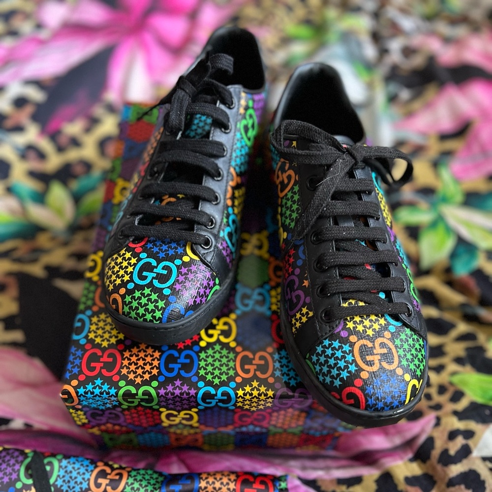 Gucci Multicolor Psychedelic Sneakers